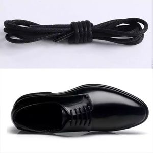 1Pair Waxed Cotton Round Shoelaces Waterproof